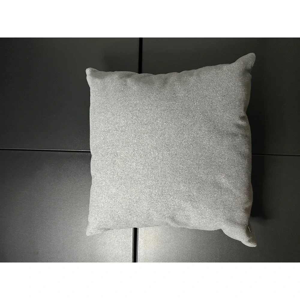 Unbranded Gray Red Plaid Reindeer Throw Pillow